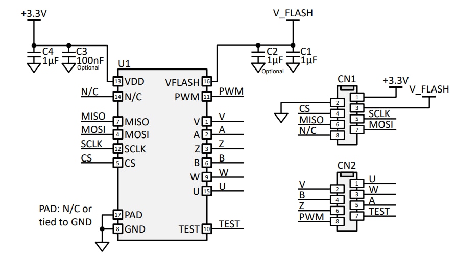 Schematic - Monolithic Power Systems (MPS) TBMA Test Boards for MagAlpha™ Sensors